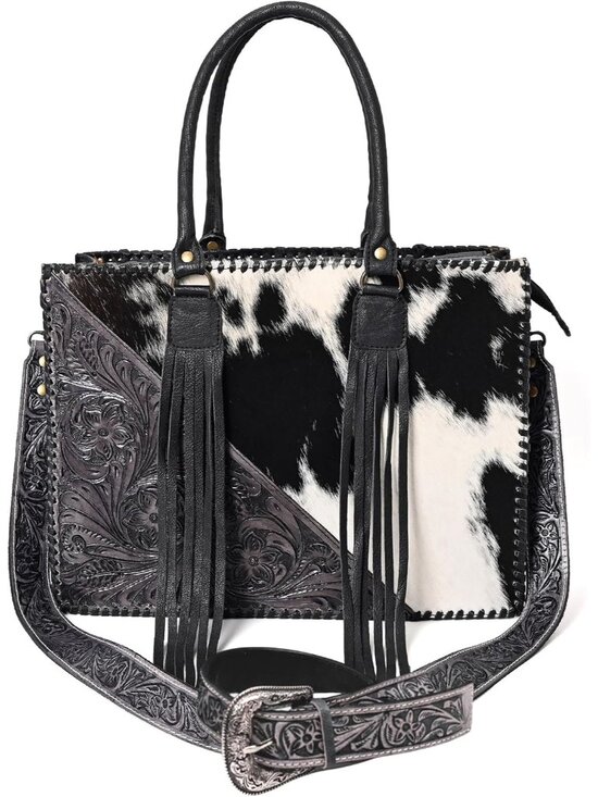 Jewelry - Women Natural Cowhide Leather Hand Bag With Adjustable Detachable Strap | Leathe